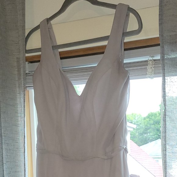 Kennedy Blue Dresses & Skirts - Kennedy Blue Bridesmaid Dress - Silver - Size 10
